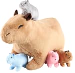 Capybara de Peluche con 4 Hijitos por $28 en AliExpress