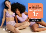 2e voor €1 op dames bh's & slips bij terStal
