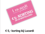 5 euro korting bij lucardi