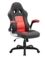 Silla Gamer Just Home Collection Sienna negro/rojo por $40.990