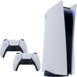 Console da Sony, modelo PS5 + 2 Controles Dualsense brancos - R$ 4.749,99