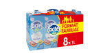 Lot de 2 packs de 8 briques de lait demi-écrémé Lactel à 9,52€