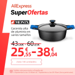 Cacerola Monix Solid Plus negra por 25.55€