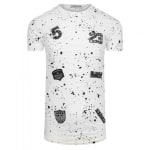AD-T-shirt camo stips wit nu met 40% korting!