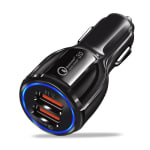 Quick Charge 3.0 Oplader 2-poorts USB Snelle autolader voor €1,86