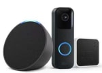 Blink Video Doorbell, Black + Sync Module, Works with Alexa + Echo Pop - £46.99