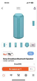 SONY - BLEUTHOOT SPEAKER SRS-XE300L