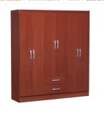 Closet Home Collection de 6 Puertas y 2 Cajones en Melamina Café por $3,479 en Linio
