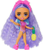 Barbie Extra Mini Mini's: Ontdek Wanderlusty Doll in Strandoutfit met Tie Dye Zwemkleding en Tropische Accessoires - Barbie Extra Fly!