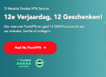 1 jaar PureVPN voor 2,92 euro per maand ( 35,02 euro totaal per jaar )