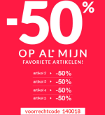 50% korting op de hele collectie bij Blancheporte