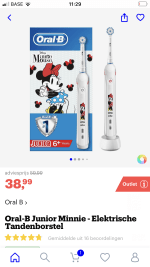 Oral-B Junior Minnie - Elektrische Tandenborstel voor 38,99 euro