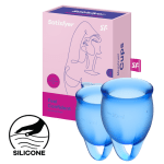 Satisfyer 'Feel Confident - Menstrual Cup Set', 15 & 20 ml voor €2,99 bij Willie
