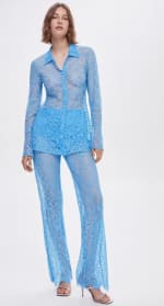 Pantalón palazzo guipur para Mujer por 7.99€