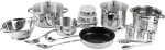 San Ignacio Lula Batería de Cocina de 18 Piezas Incluye Accesorios, Sartenes y Cacerolas de Cocina por 40,45€