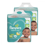 Kit de Fraldas da Pampers, modelo Confort Sec Super de 112 Uni - R$ 137,52