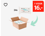 24 pakjes billendoekjes voor €16