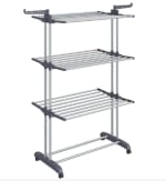 Séchoir à linge à 4 niveaux avec roulettes et ailes pliables SONGMICS à 22,99€