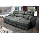 Sofá Retrátil e Reclinável Cama inBox Diamond 2,25m Suede Velusoft - R$1.098,93