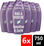 Andrélon Sensitive Bad & Douchegel - 6 x 750 ml - Voordeelverpakking voor €8,97