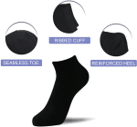 Caudblor 12 Pares Show calcetines de corte bajo de algodón para hombres y mujeres por 11,99€