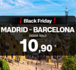 Black Friday Billetes Renfe de AVE Madrid a Barcelona y Valencia desde 10,99€
