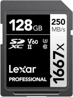 Memoria SD Lexar Professional 128GB por $643 en Amazon