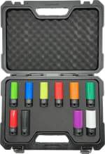 Kraftwelle 10-delige- 1/2 inch Slagmoersleutel / dopsleutel set 15-24 mm voor €59,50