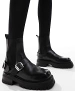 Botines Chelsea negros de cuero Arena ASOS DESIGN por 17,60€