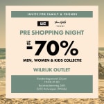 Friends & Family shopping Night outlet WE + Van Gils in Wilrijk