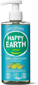 Happy Earth 100% Natuurlijke Handzeep Cedar Lime voor €1,99 bij Amazon