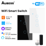 Interruptor inteligente da Aubess Tuya com Alexa e Nest Google - R$ 31,70