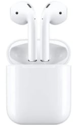 Apple AirPods 2 avec boîtier de charge filaire à 124€