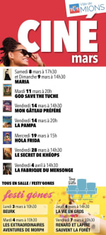 Cinéma gratuit pour les enfants pendant les vacances scolaires - Mions (69)