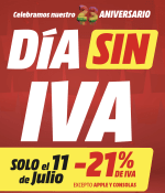 Dia Sin IVA en Mediamarkt Mañana 11/07/2022