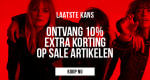 10% extra kassakorting op sale bij LEE