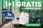 1+1 gratis op dekbedoutlet van Dekbeddiscounter