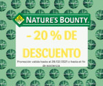 -20 DE DESCUENTO EN PRODUCTOS NATURE´S BOUNTY