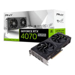 Carte graphique PNY GeForce RTX 4070 SUPER 12GB VERTO Dual-Fan OC à 689,95€