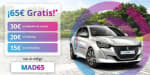 65€ gratis en alquiler de coches Free2move