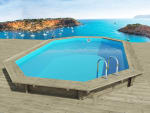 Piscine bois " Miami " - 4.86 x 3.36 x 1.20 m pour 1949 € chez Kayak