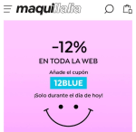 -12% de Descuento en Toda la Web Maquillalia.