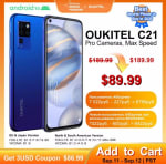 Oukitel C21 Smartphone 4GB RAM/64GB OPSLAG