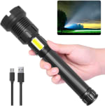 Lampe Torche LED Ultra Puissante, 90000 Lumens COB LED Tactique Militaire sur Amazon pour 40,99€