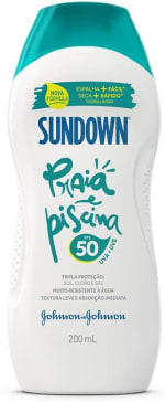 Protetor Solar da SUNDOWN para Corpo e Rosto Fator 50 de 200ml - R$ 29,61