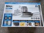 Collect Ninja ZEROSTICK stackable 5-piece pan set at eBay for £82.80