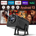 Android 13 Proyector Netflix Licencia Oficial, Mini Proyector Portatil 4K Inteligente 320ANSI con WiFi y Bluetooth por 47,90€