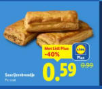 Saucijzenbroodjes voor €0,49 bij de Lidl