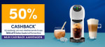 50% cashback op deelnemende Krups NESCAFÉ Dolce Gusto koffiemachines