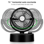 30% de descuento en 360°Giratorio Mini Ventilador de 4800mAh Batería